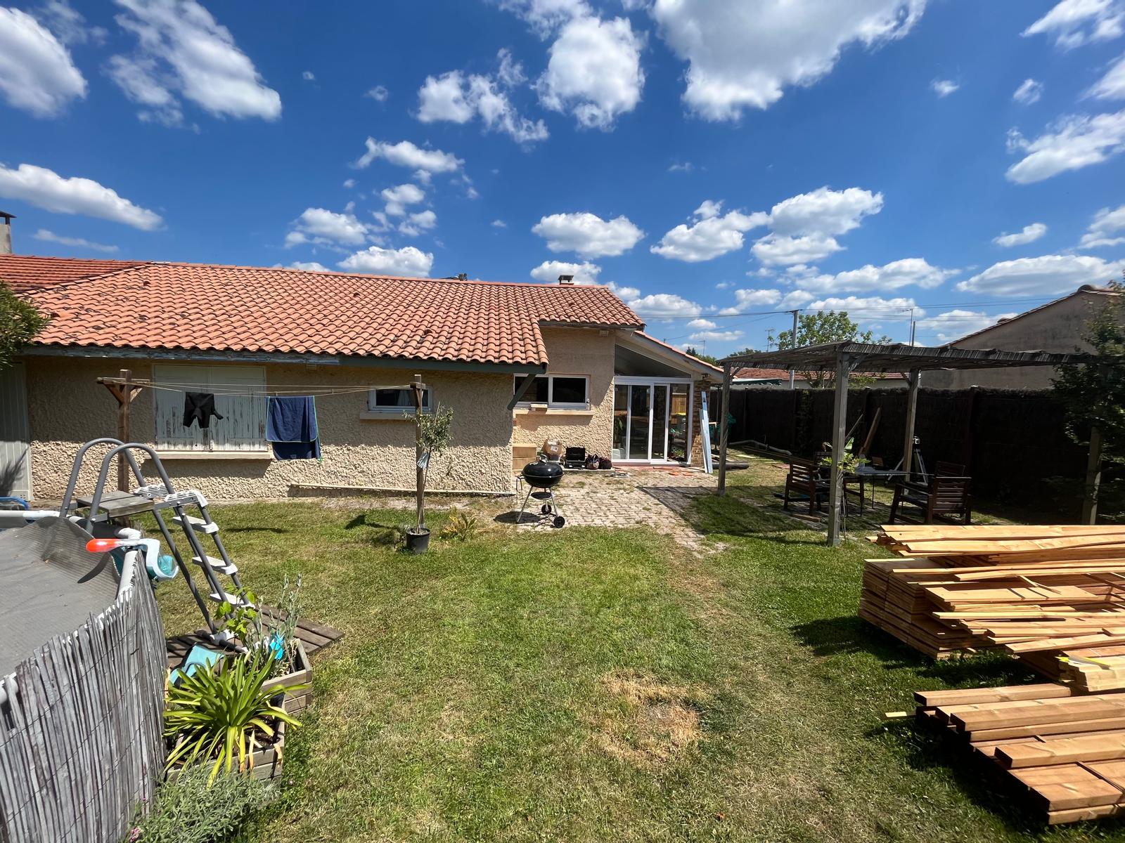 Maison à Audenge avant la pose du bardage et de la terrasse